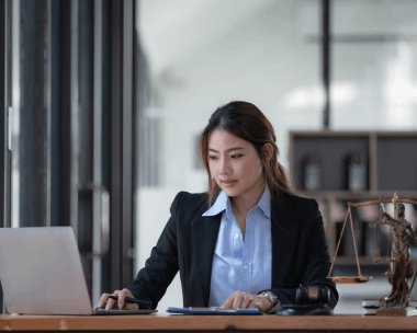 Lawyer reviews translated court filing with Spanish Translation Services in New York to meet legal deadlines.
