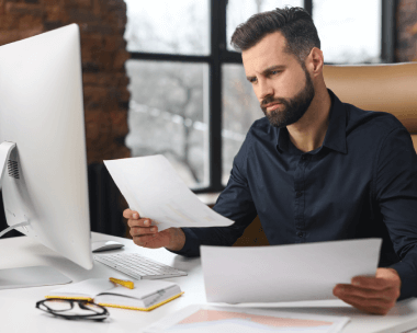 Customer using notarized birth certificate translation in New York, ready for government submission with certification.