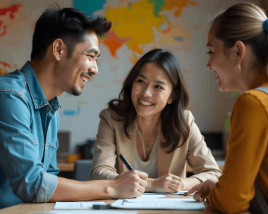 A client reviews an affidavit draft for Chinese Translation Services in New York tailored to individual legal filings.