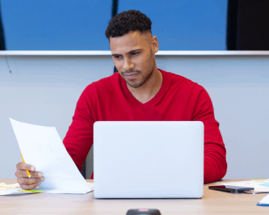 Client utilizing Financial Translation services with secure storage, audit trails and controlled access.