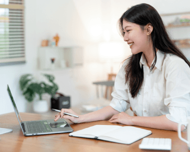 A compliance officer marks SEC disclosures while Korean Translation Services in New York translate finance statements.